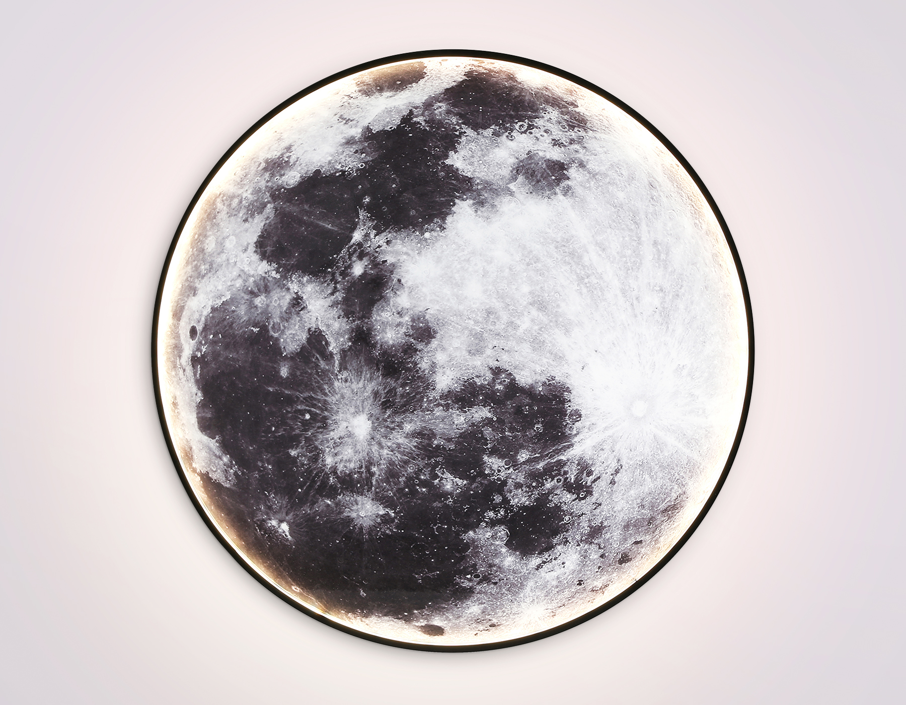 Настенно-потолочный светодиодный светильник FW11113 BK черный 31W LED 3000-6400K D500*38