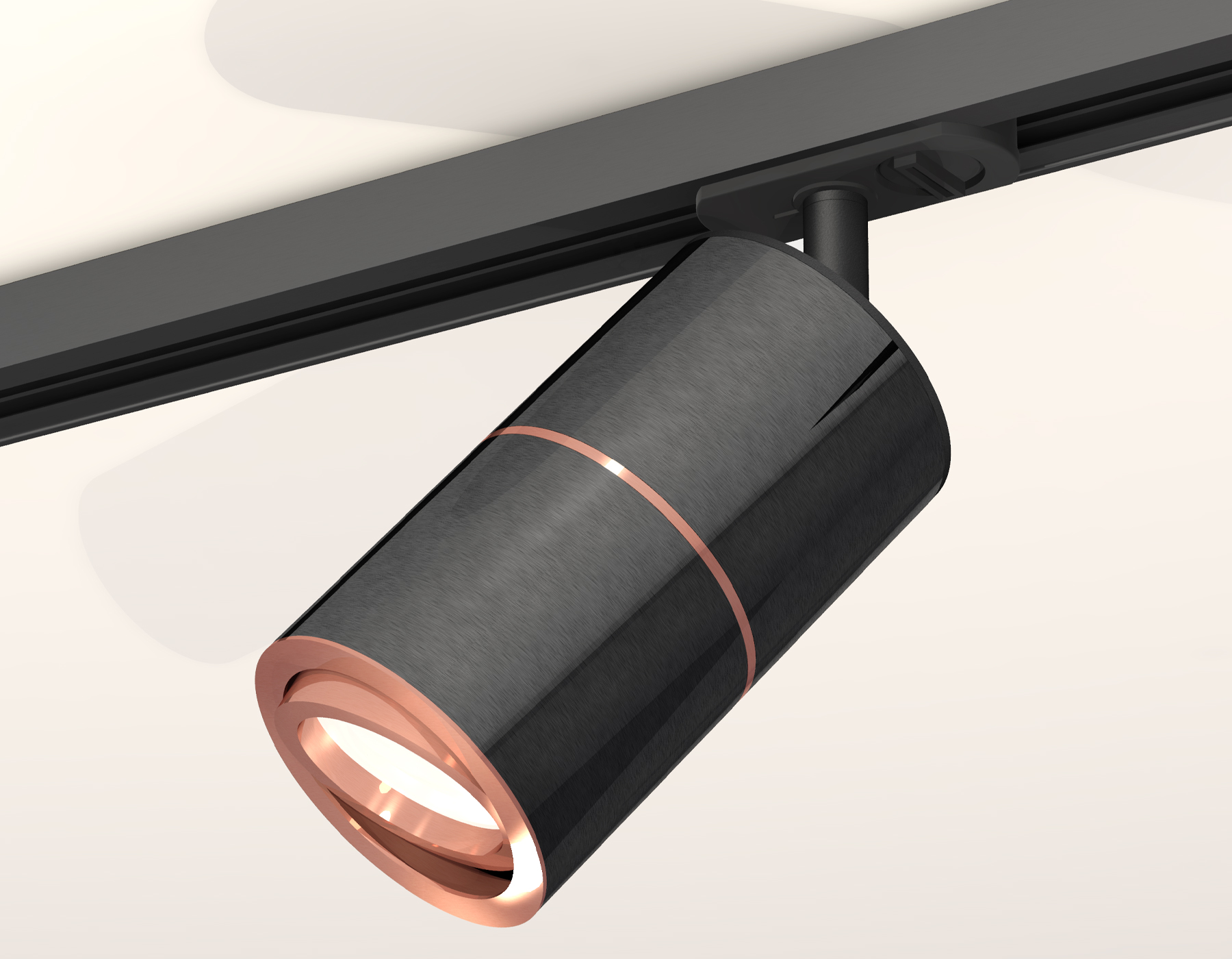 Комплект поворотного трекового светильника XT7403001 DCH/PPG/SBK черный хром/золото розовое полированное/черный песок MR16 GU5.3