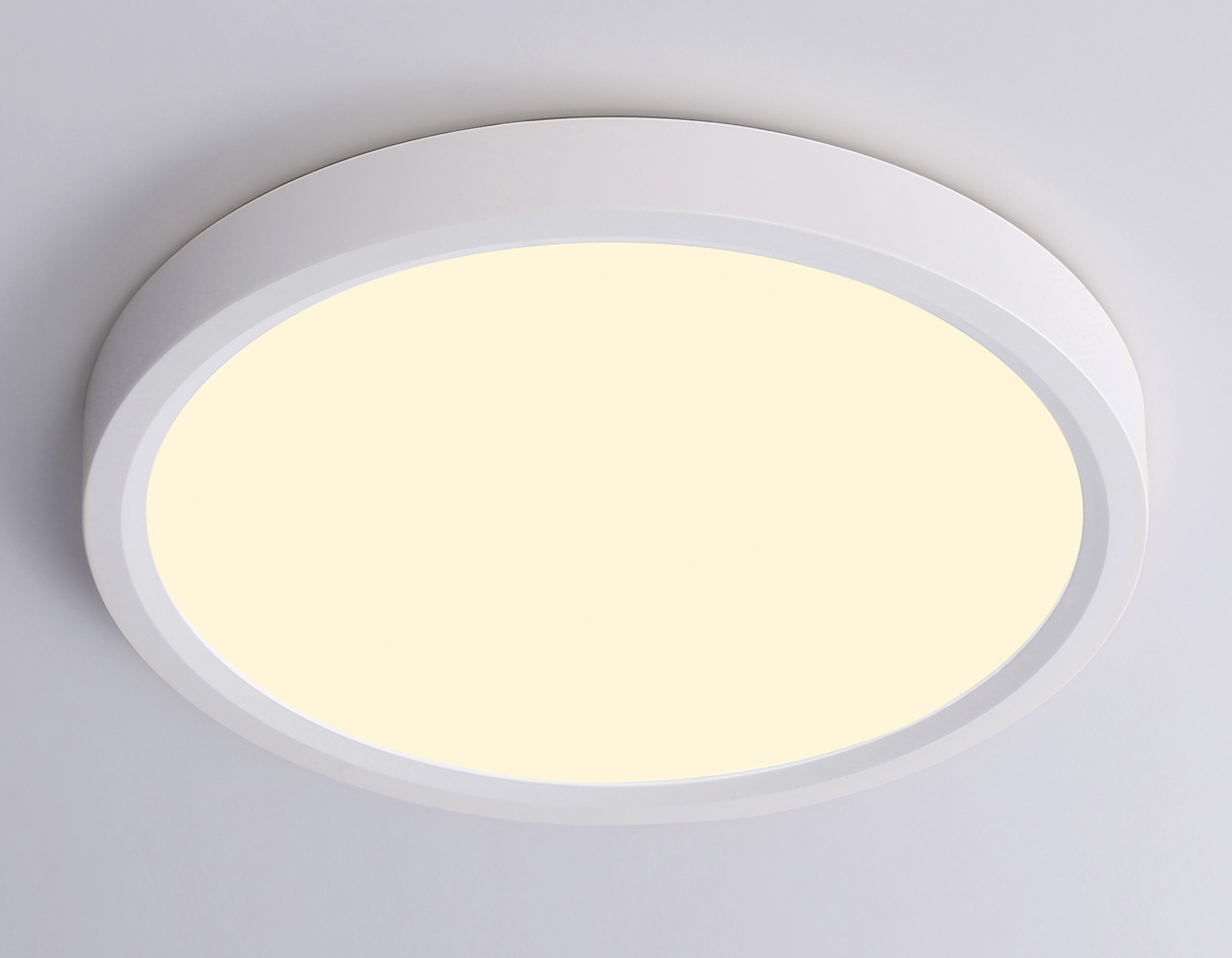 Светильник светодиодный ультратонкий 3000K-6500K с CCT-переключателем FZ1901 WH белый IP54 13W 3000K-6500K CCT-переключатель D230*25 (Без ПДУ)