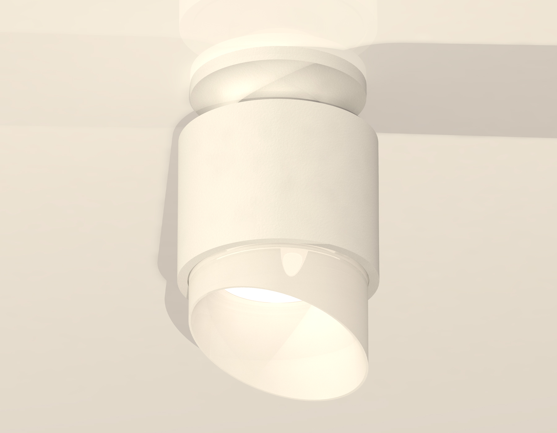 Комплект накладного светильника с акрилом XS7510046 SWH/FR белый песок/белый матовый MR16 GU5.3 (N7925, C7510, N7175)