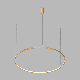 Подвесной светодиодный светильник LED ROUND R800 Brushed Gold (9994)