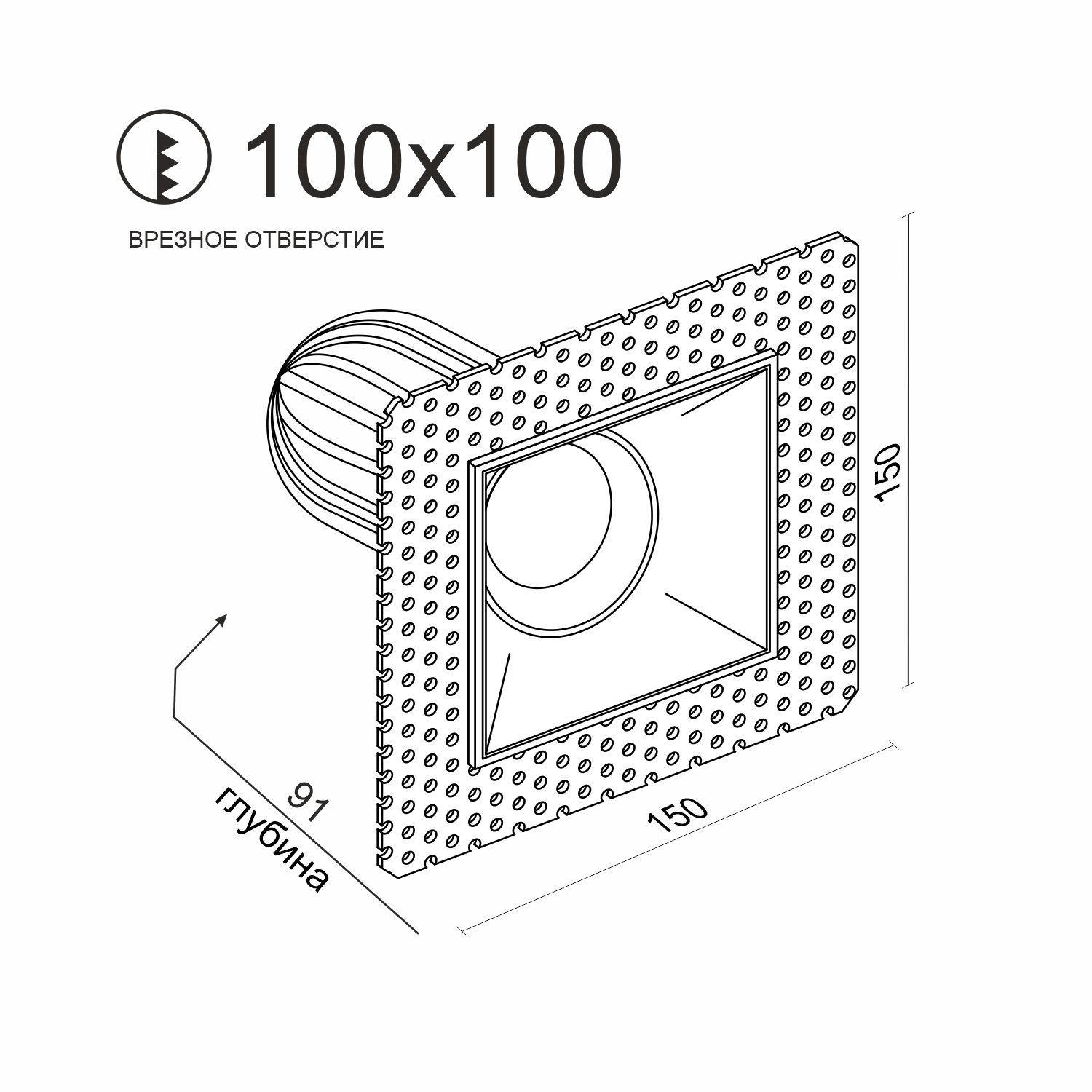 Встраиваемый поворотный светодиодный светильник Ledron LH1501139 (2483)