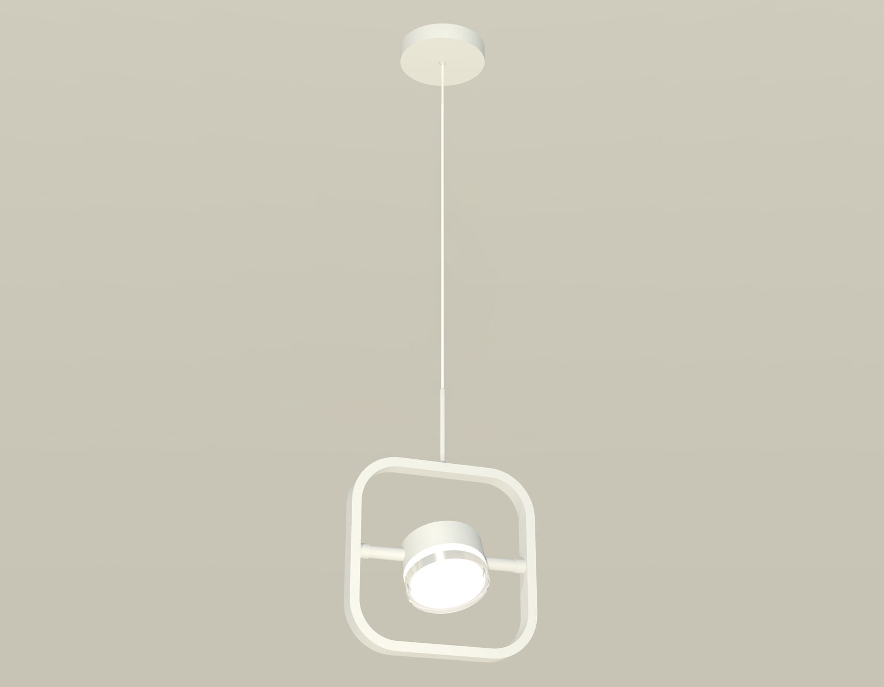 Комплект подвесного поворотного светильника с акрилом XB9118157 SWH/FR/CL белый песок/белый матовый/прозрачный GX53 (C9118, N8399)