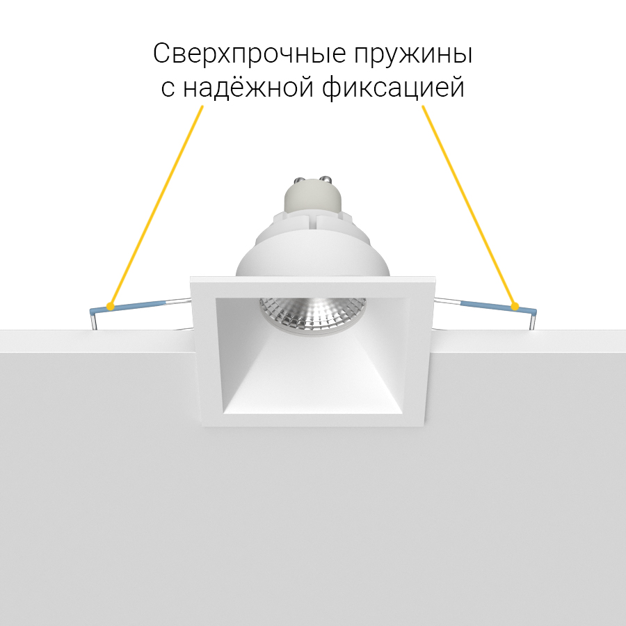 Встраиваемый светильник под сменную лампу Ledron AO1501011 White (2429)