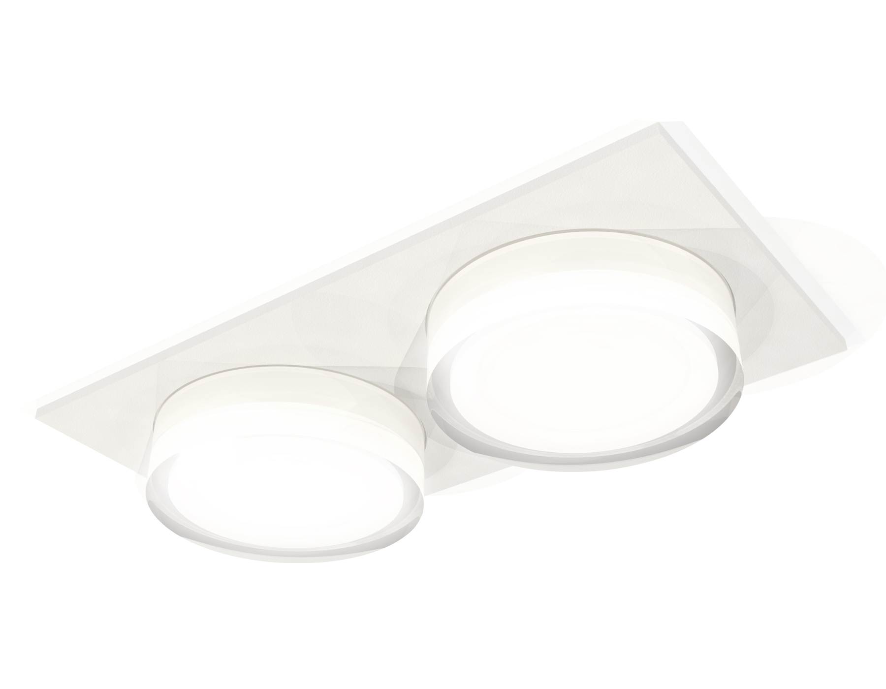 Комплект встраиваемого светильника с акрилом XC7635043 SWH/FR/CL белый песок/белый матовый/прозрачный MR16 GU5.3 (C7635, N7160)