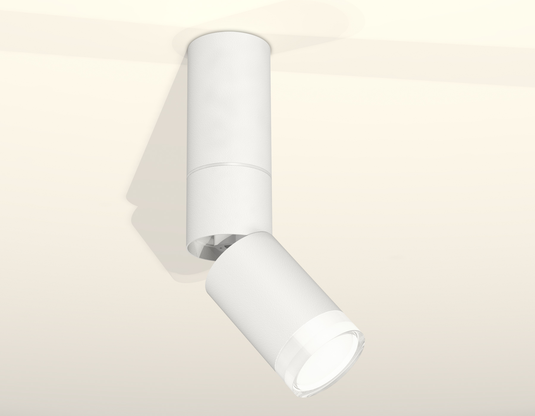 Комплект накладного поворотного светильника с акрилом XM6312105 SWH/FR/CL белый песок/белый матовый/прозрачный MR16 GU5.3