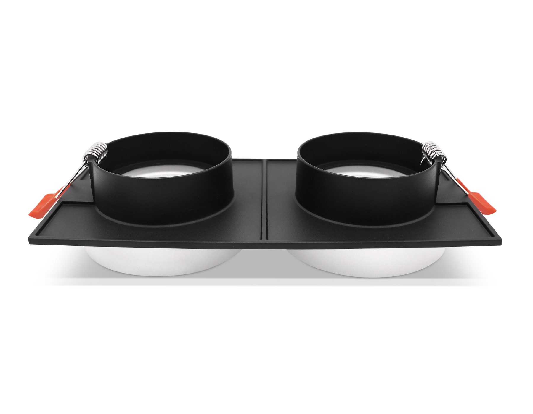 Встраиваемый точечный светильник с акрилом TN1319/2 SBK/FR черный песок/белый матовый GU5.3 182*92*45