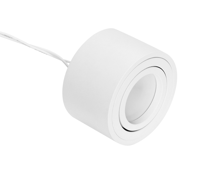 Накладной точечный светильник с врезным отверстием MR16 TN222 WH/S белый/песок GU5.3 D80*50