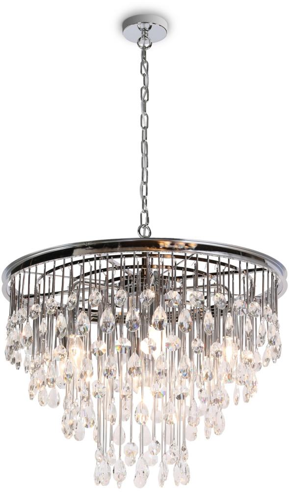 Подвесная люстра хрустальная Linn MOD091PL-07CH (mod091pl-07ch)