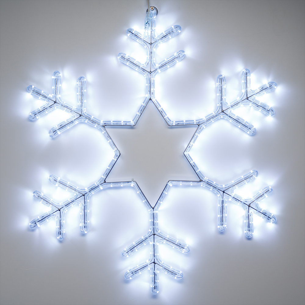 Фигура ARD-SNOWFLAKE-M4-750x750-324LED White (230V, 18W) (Ardecoled, IP65) 025307