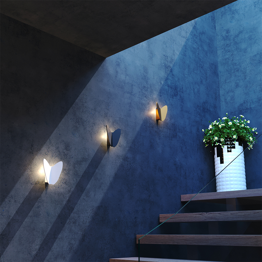 Настенный светодиодный светильник WINGS White (10093)