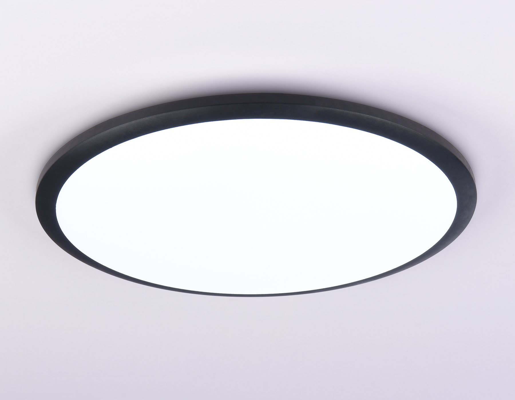 Потолочный светодиодный светильник FZ1235 BK черный IP44 48W 6400К D450*55 (Без ПДУ)