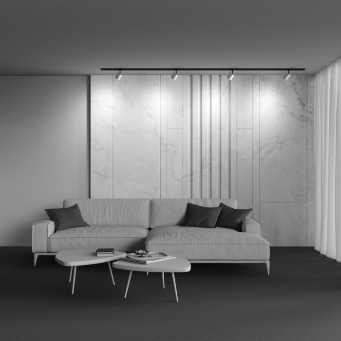 Трековый светильник однофазный 220V Maytoni Polar TR088-1-GX53-MG (tr088-1-gx53-mg)