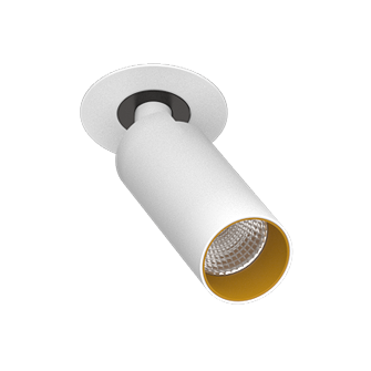 Встраиваемый поворотный светодиодный светильник Ledron SAGITONY R BASIC S40 White-Gold (2033)