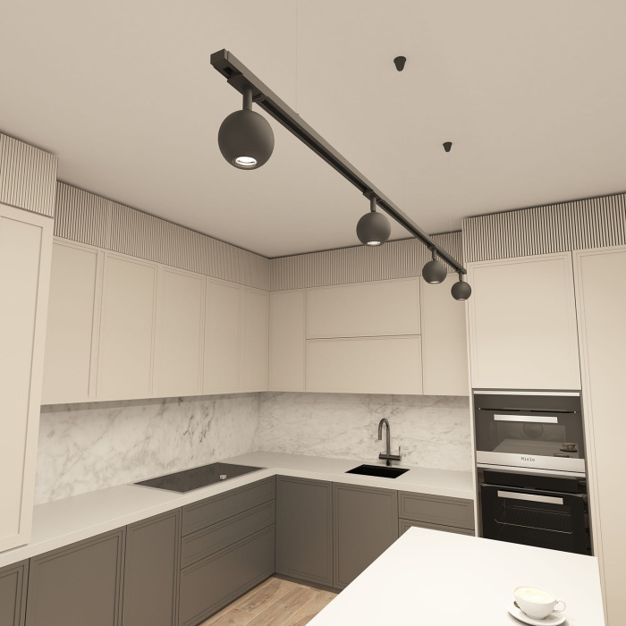 Трековый светильник однофазный Denkirs Omra DK6070-BK (dk6070-bk)