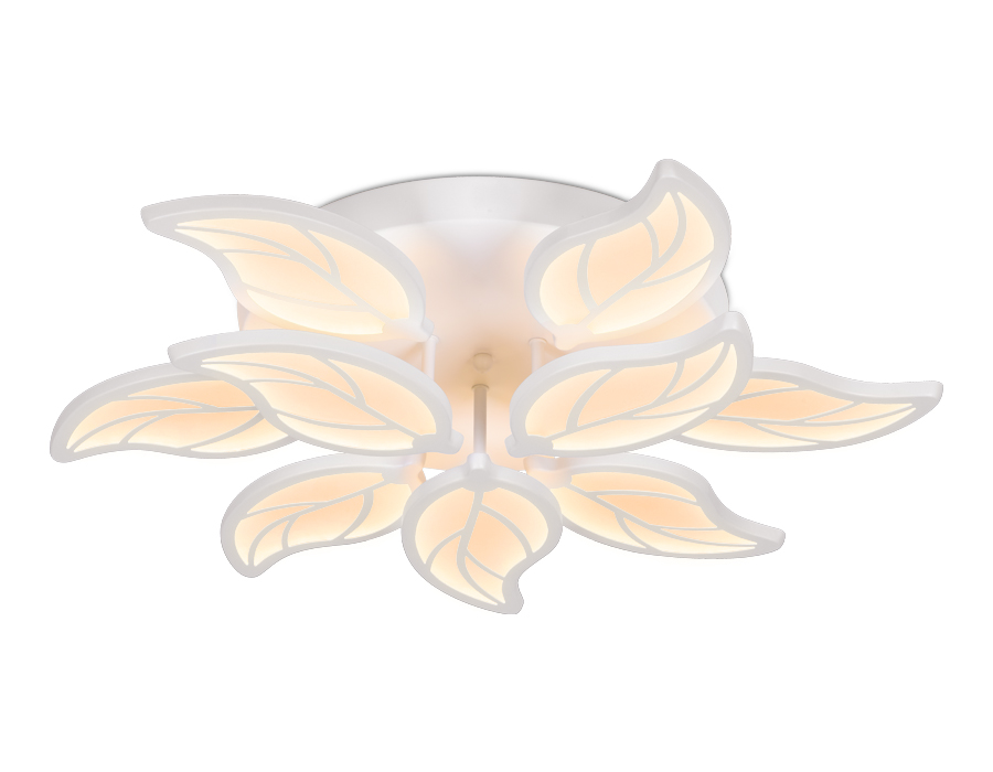 Потолочный светодиодный светильник с пультом FA460/6+3 WH белый 135W 670*590*120 (ПДУ РАДИО 2.4)