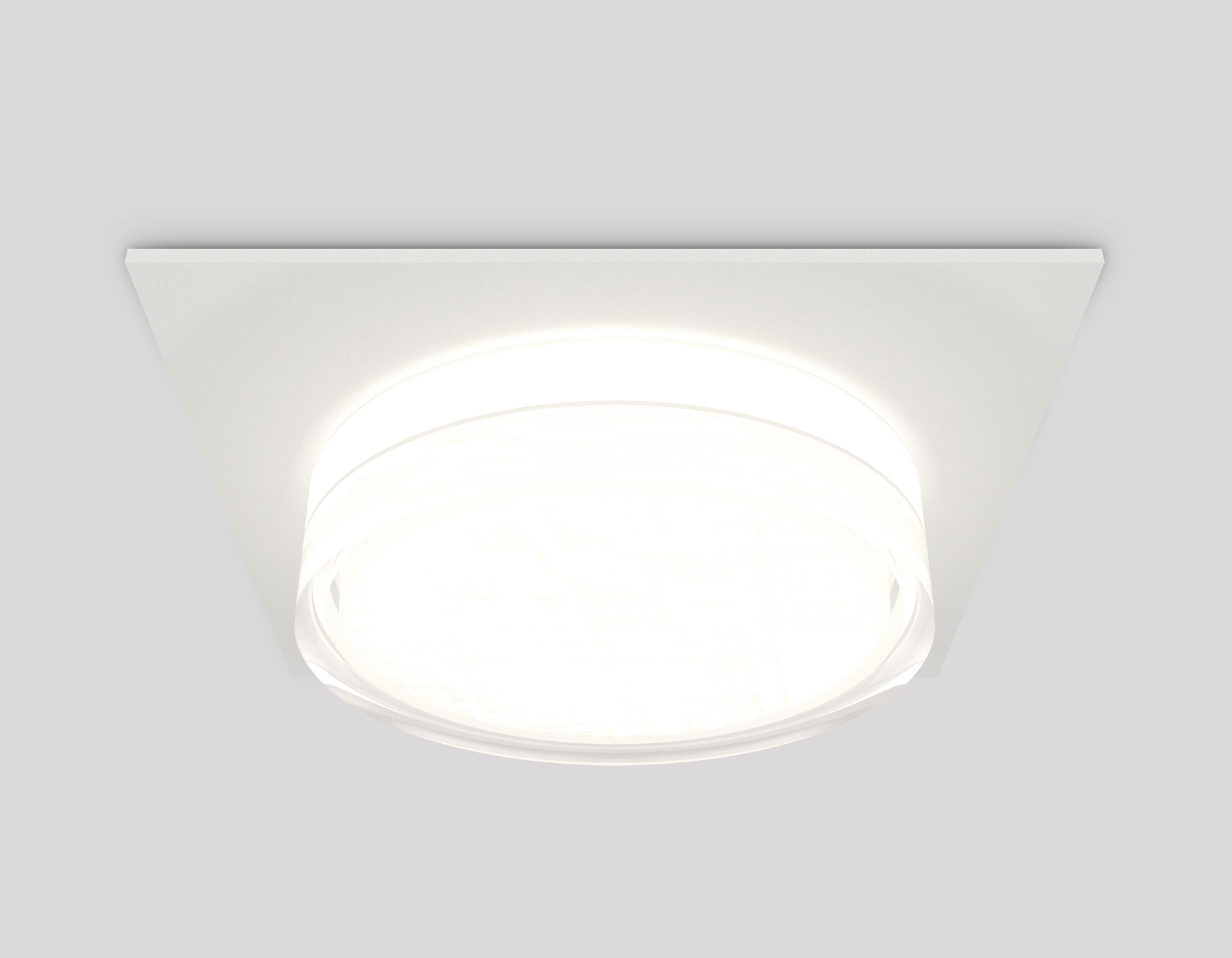 Комплект встраиваемого светильника с акрилом XC8061022 SWH/FR/CL белый песок/белый матовый/прозрачный GX53 (C8061, N8399)