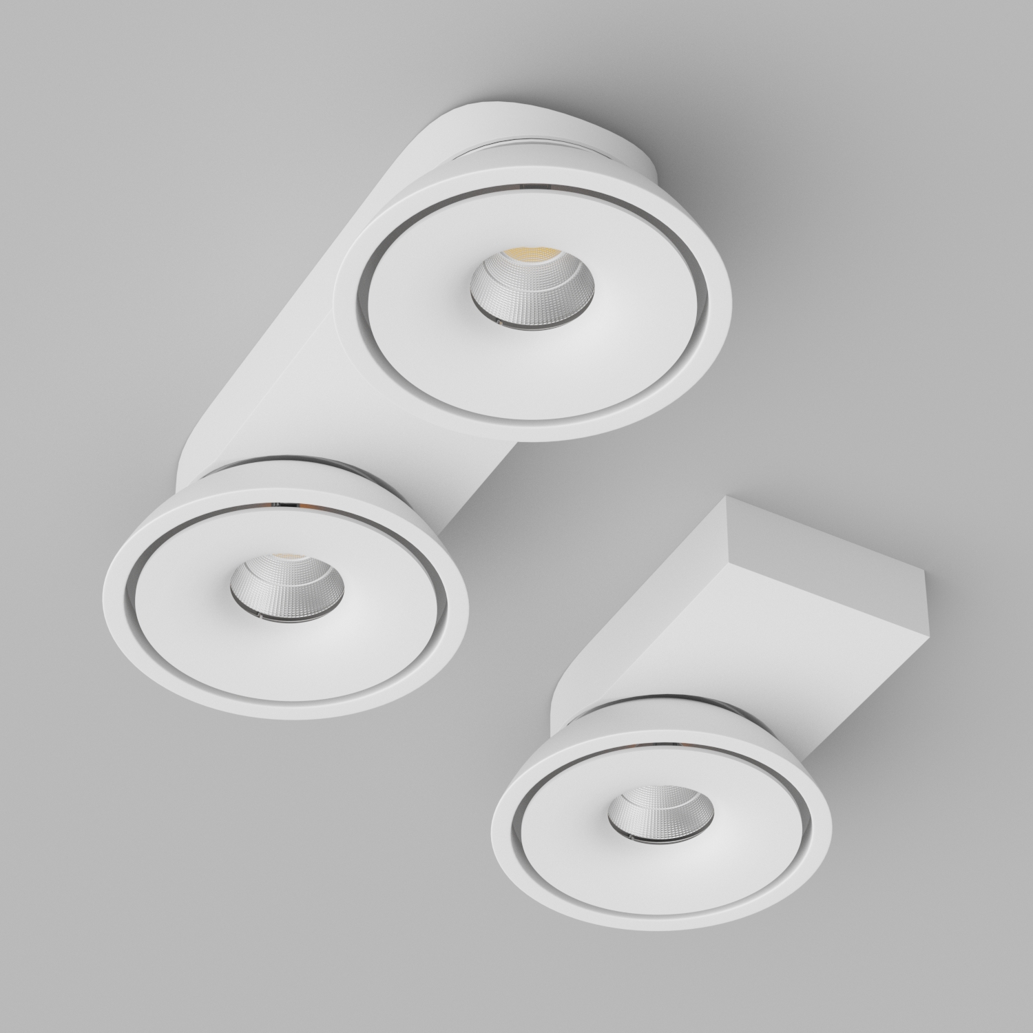 Накладной поворотный светодиодный светильник Ledron ORBIT SLIM White (2773)