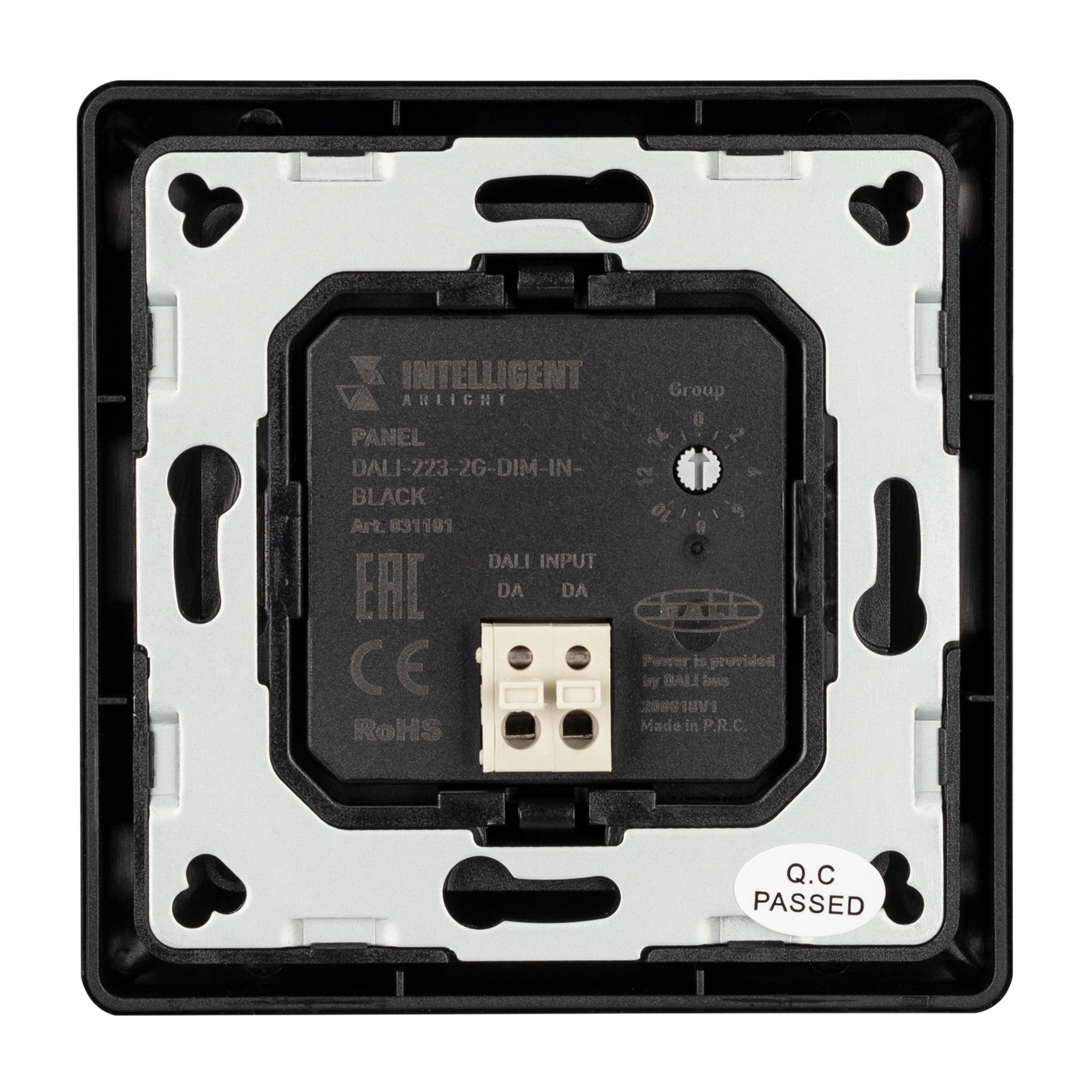 INTELLIGENT ARLIGHT Панель DALI-223-2G-DIM-IN-BLACK (BUS) (IARL, -) 031101