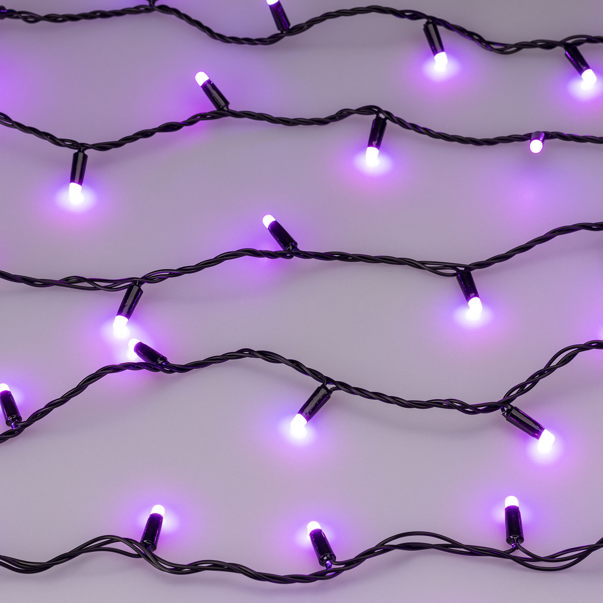 Светодиодная гирлянда ARD-STRING-CLASSIC-10000-BLACK-100LED-MILK-SYNC RGB (230V, 6.5W) (Ardecoled, IP65) 028214