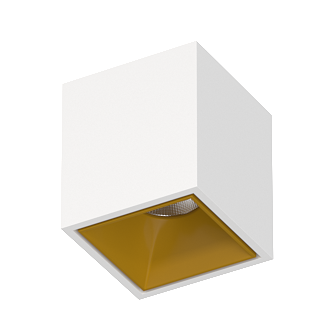 Накладной светодиодный светильник Ledron KUBING White-Gold (2607)