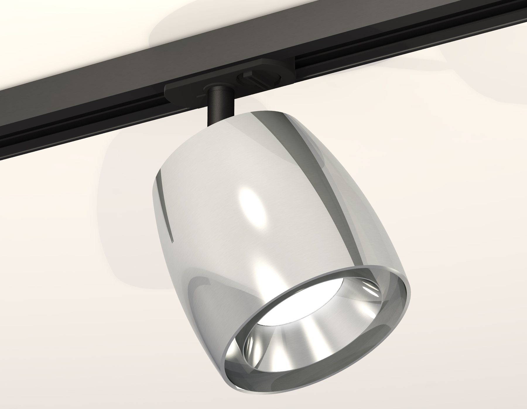 Комплект трекового светильника XT1143001 PSL/SBK серебро полированное/черный песок MR16 GU5.3 (A2537, C1143, N7032)