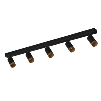 Накладной светодиодный светильник Ledron SAGITONY E5 S60 Wooden Black (10179)