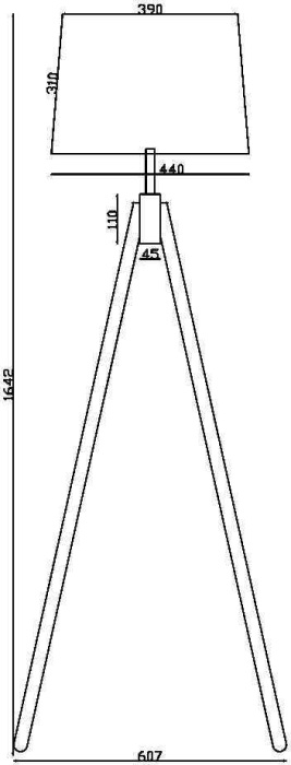 Торшер Calvin Z177FL-01B (z177fl-01b)