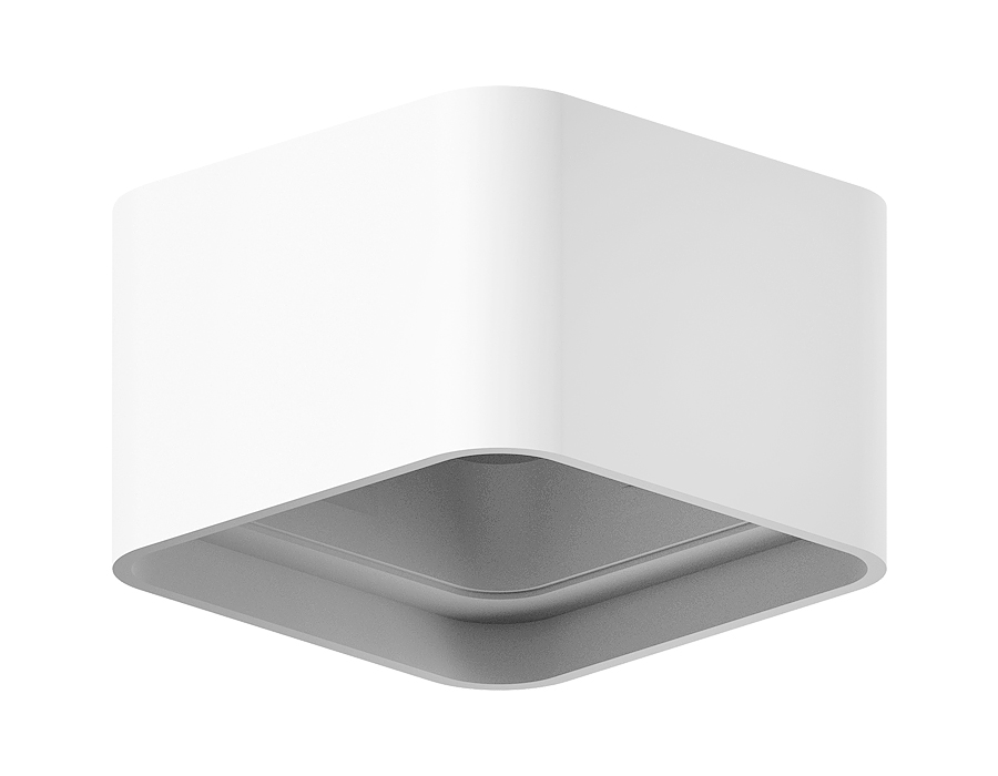 Корпус светильника накладной для насадок 70*70mm C7832 SWH белый песок 95*95*H60mm MR16 GU5.3