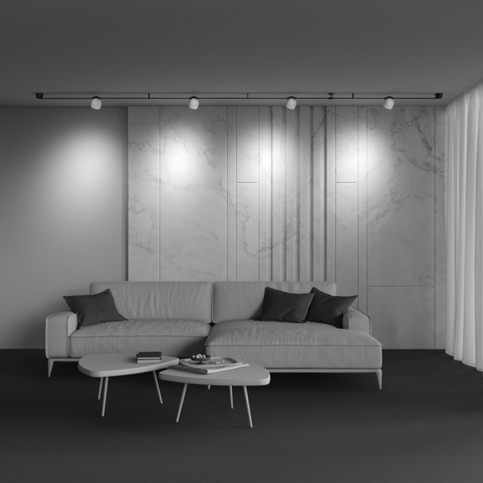 Трековый светильник Maytoni Cup Parity TR124B-12W3K-M-W 48V 3000K 12Вт белый (tr124b-12w3k-m-w)