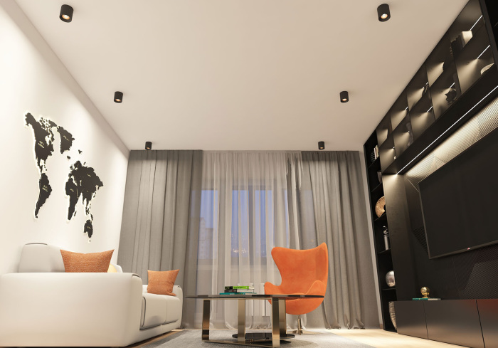 Накладной светильник светодиодный DK3090-BBR (dk3090-bbr)