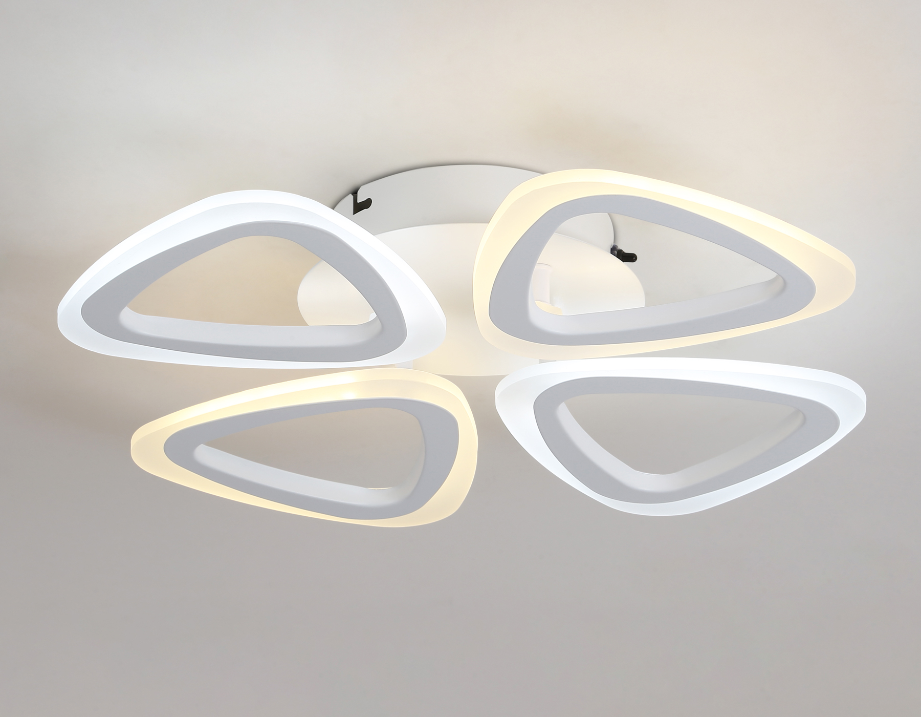 Потолочный светодиодный светильник с пультом FA4482/4 WH белый 4200K/3000K+6400K/6400K+3000K 45W 405*405*80 (ПДУ ИК)