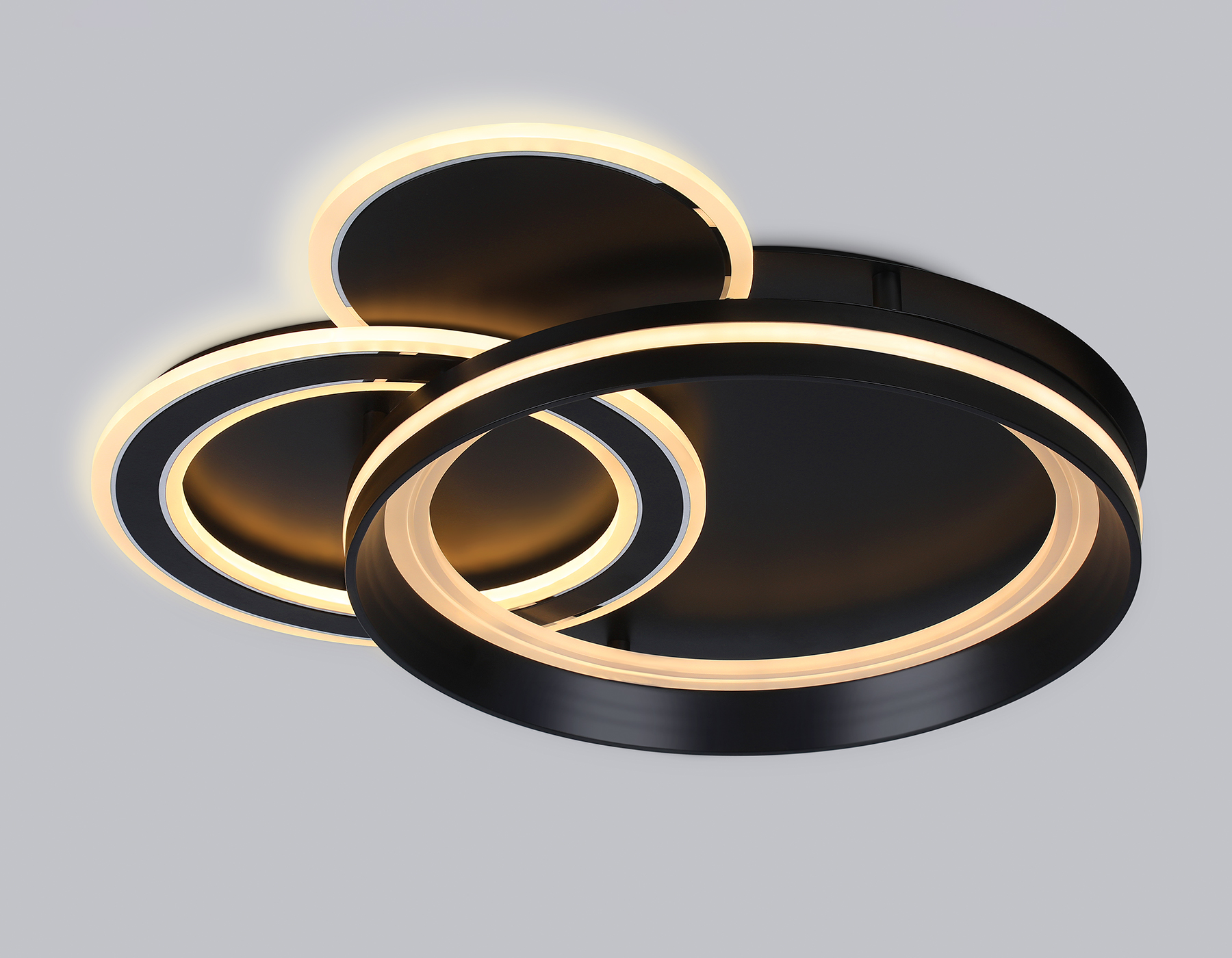 Потолочный светодиодный светильник с пультом FA8515/3 BK черный 143W 3000K-6400K 500*500*80 (ПДУ РАДИО 2.4G)