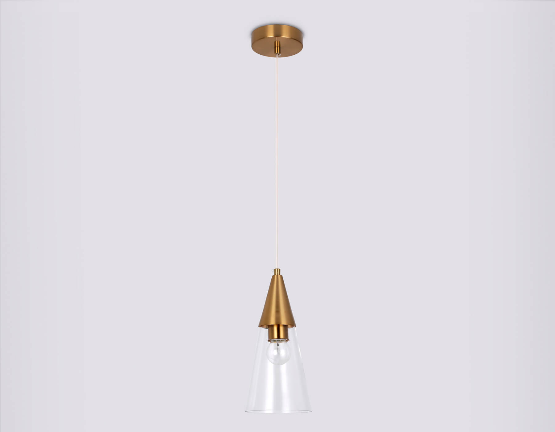 Подвесной светильник TR3666 BS/CL латунь/прозрачный E14 max 40W D120*1000