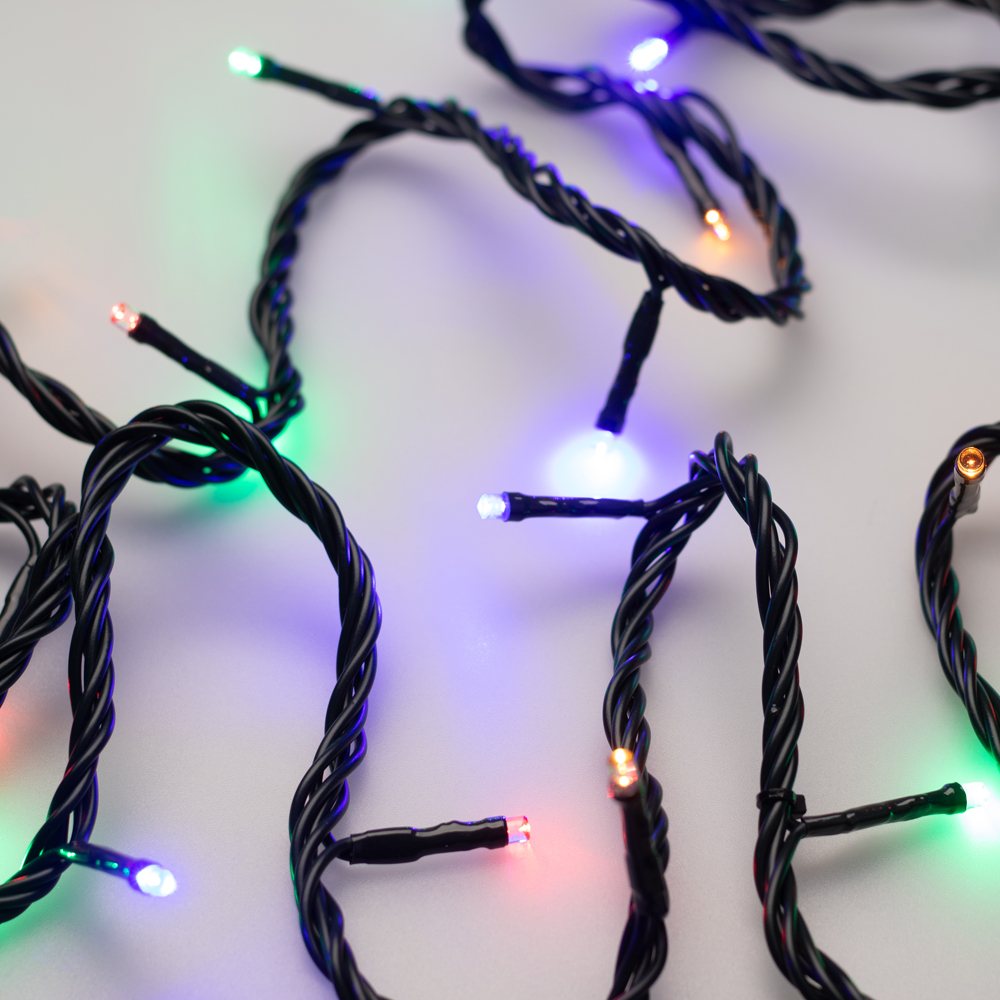 Светодиодная гирлянда ARD-STRING-HOME-5000-GREEN-50LED-LIVE RGB (230V, 3.5W) (Ardecoled, IP20) 025778