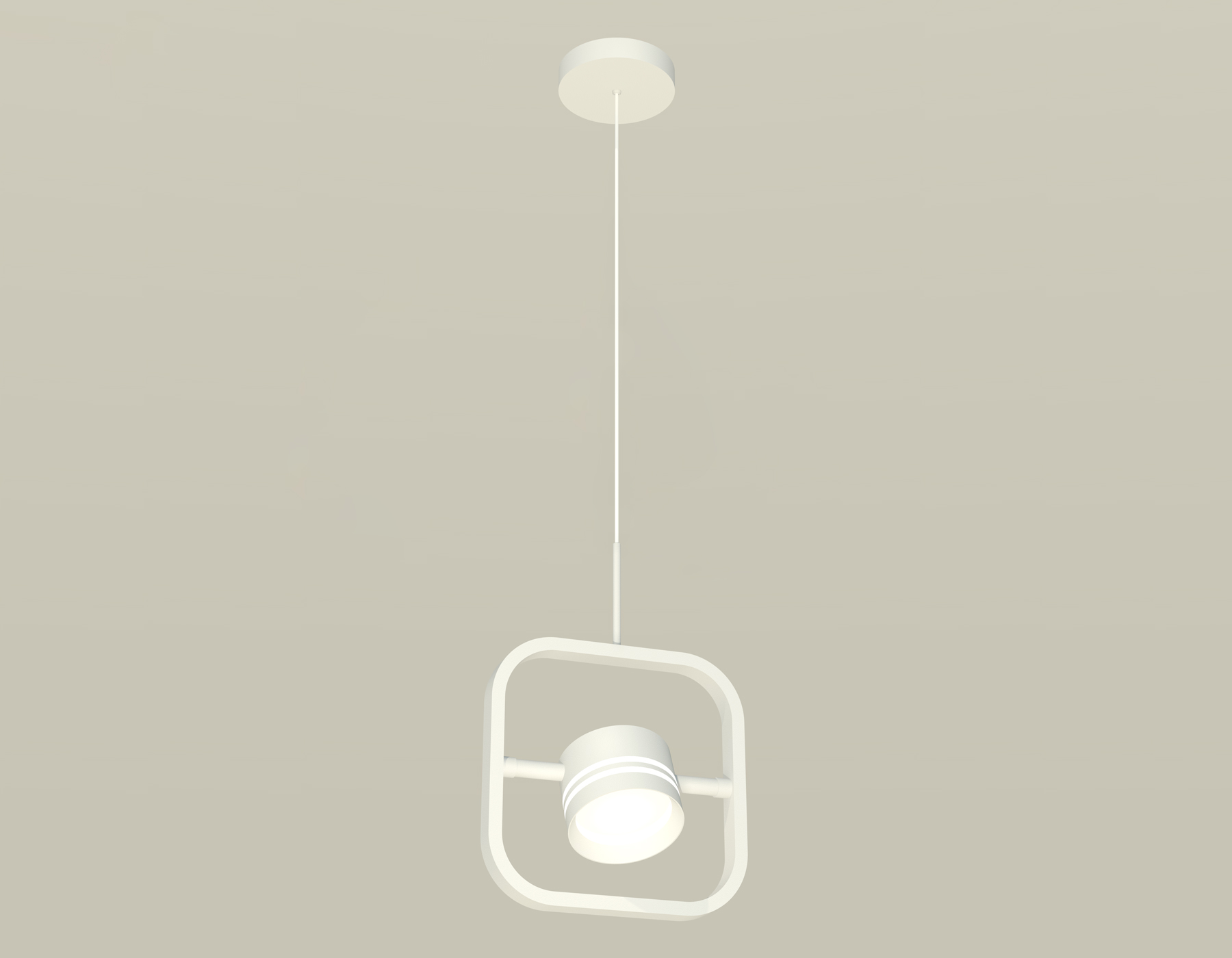 Комплект подвесного поворотного светильника с акрилом XB9118154 SWH/FR белый песок/белый матовый GX53 (C9118, N8477)