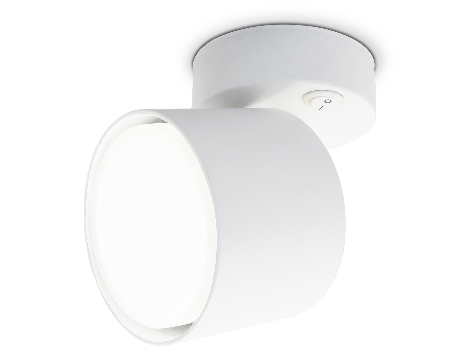 Накладной спот с выключателем TA132 WH белый GX53 max 12W D79*134*D84