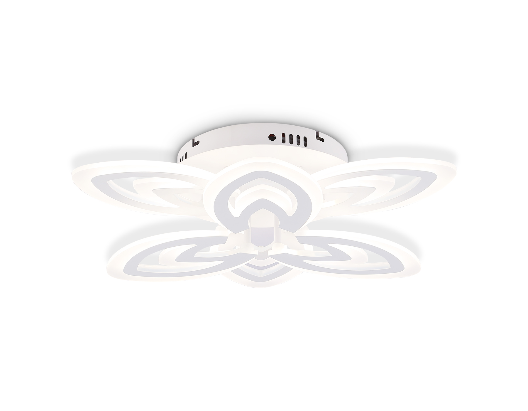 Потолочный светодиодный светильник с пультом FA4546/3+3 WH белый 3000K-6400K 76W D490*110 (ПДУ ИК)