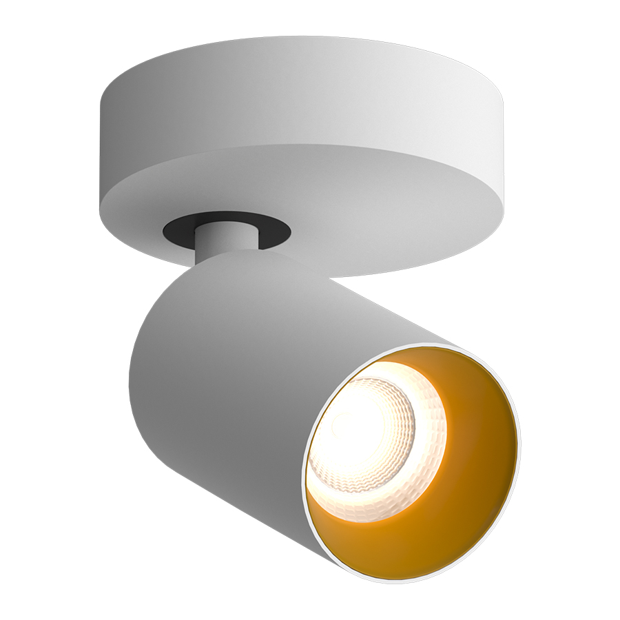 Накладной поворотный светодиодный светильник Ledron SAGITONY R1 S60 White-Gold (2510)