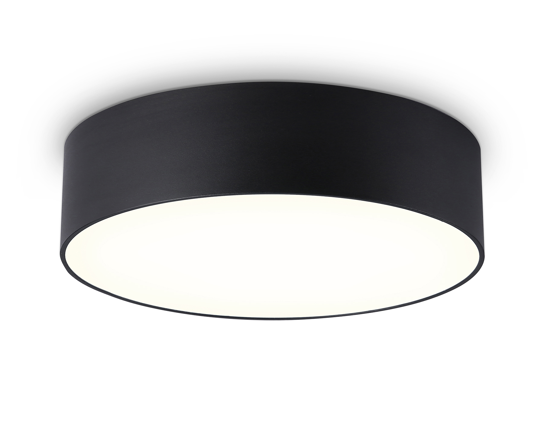 Потолочный светодиодный светильник FV5517 BK черный LED 18W 3000K D160*58 (Без ПДУ)