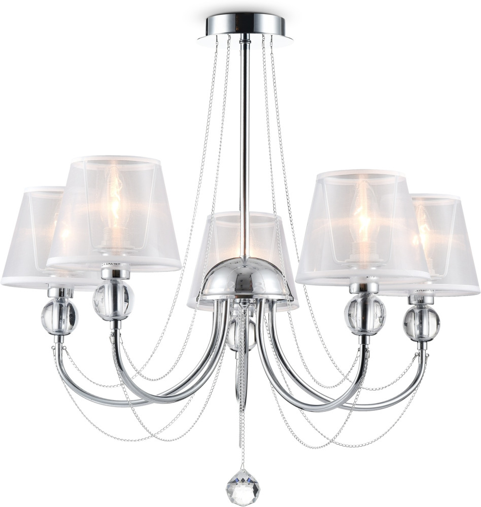 Люстра с подвесками из хрусталя Beverly FR5661-PL-05-CH (fr661-05-n)