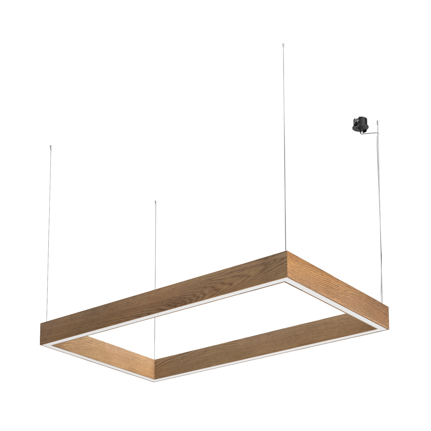 Подвесной светодиодный светильник Ledron KVADRO Basic 700х1190 Black 4000K (4840)