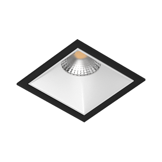 Встраиваемый светильник под сменную лампу Ledron RISE KIT1 Black-White (2449)