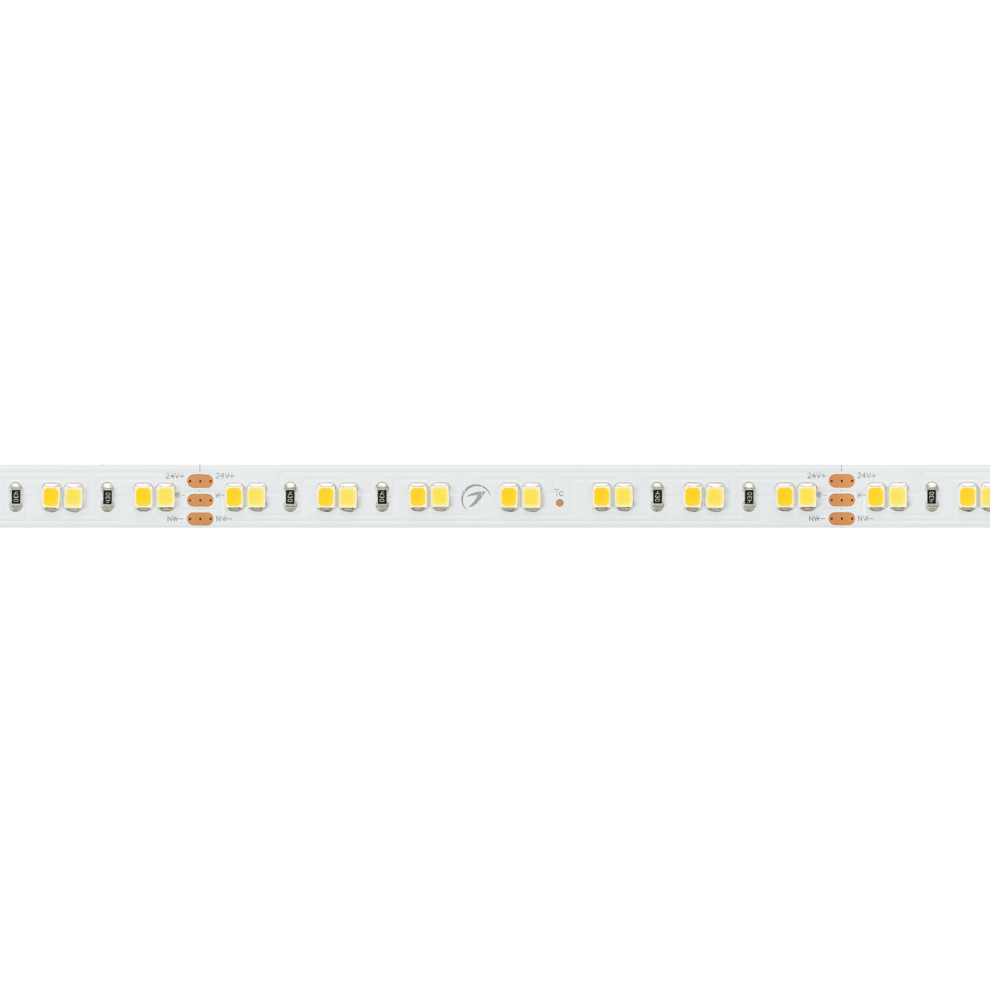 Лента RT-A140-10mm 24V White-MIX (19.2 W/m, IP20, 2835, 5m) (Arlight, Изменяемая ЦТ)