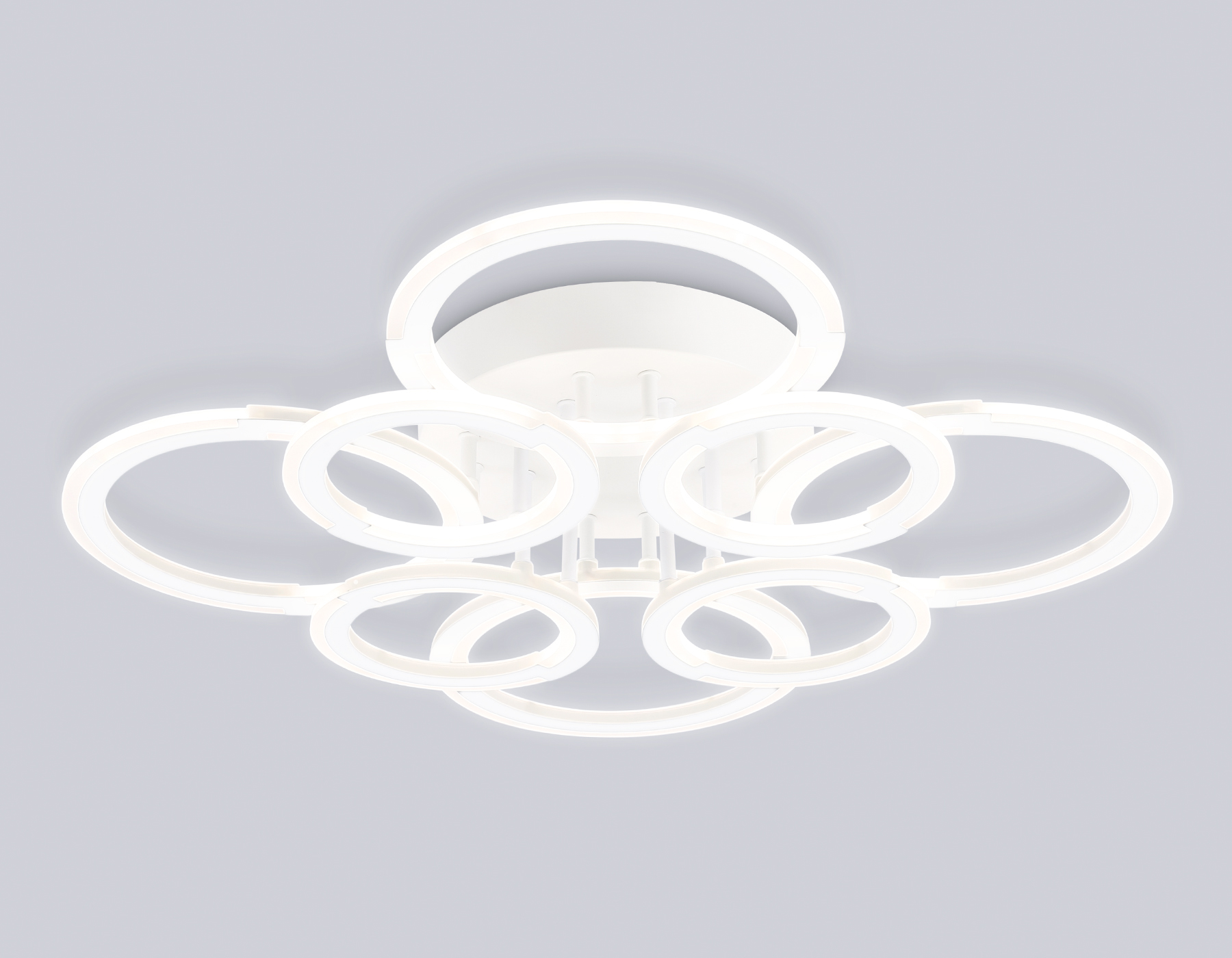 Светильник светодиодный потолочный FA8945/4+4 WH белый 106W 3000-6000K D670*120 (ПДУ ИК)