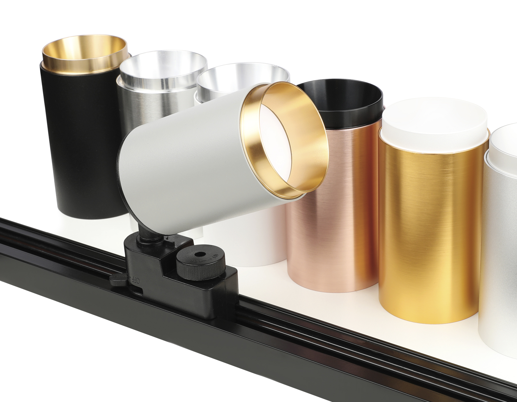 Комплект трекового однофазного светильника XT6322044 SWH/PYG белый песок/золото желтое полированное MR16 GU5.3 (A2520, C6322, N6124)