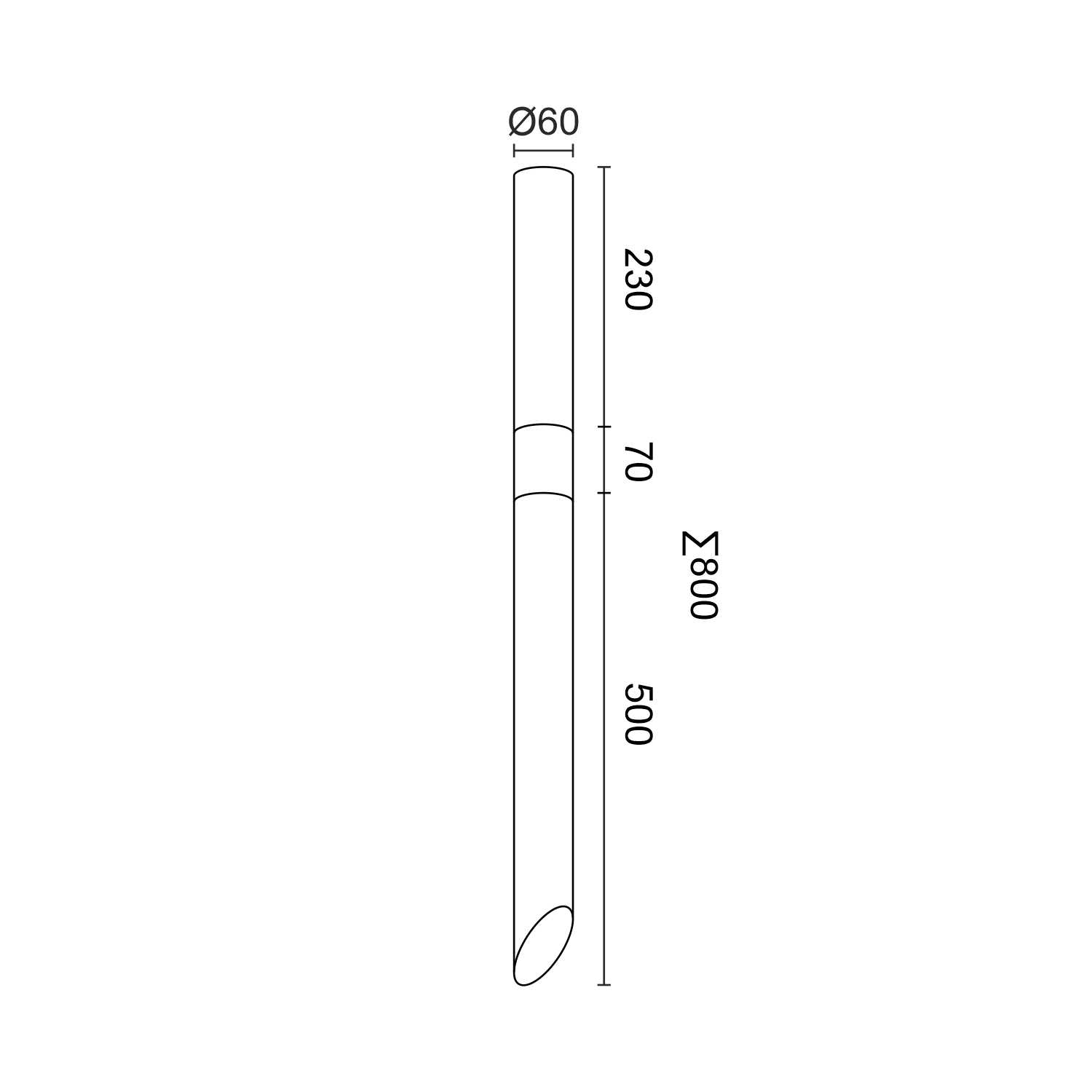 Накладной светодиодный светильник Ledron SLC78008-7W-80 Wooden White (4410)