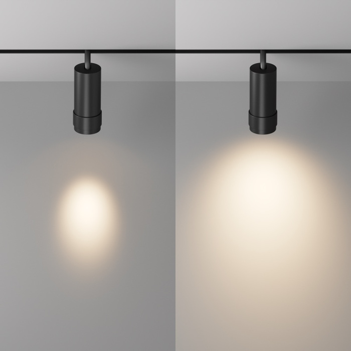 Трековый светильник магнитный 48V Maytoni Focus Zoom TR211-1-12W3K-Z-B (tr211-1-12w3k-z-b)