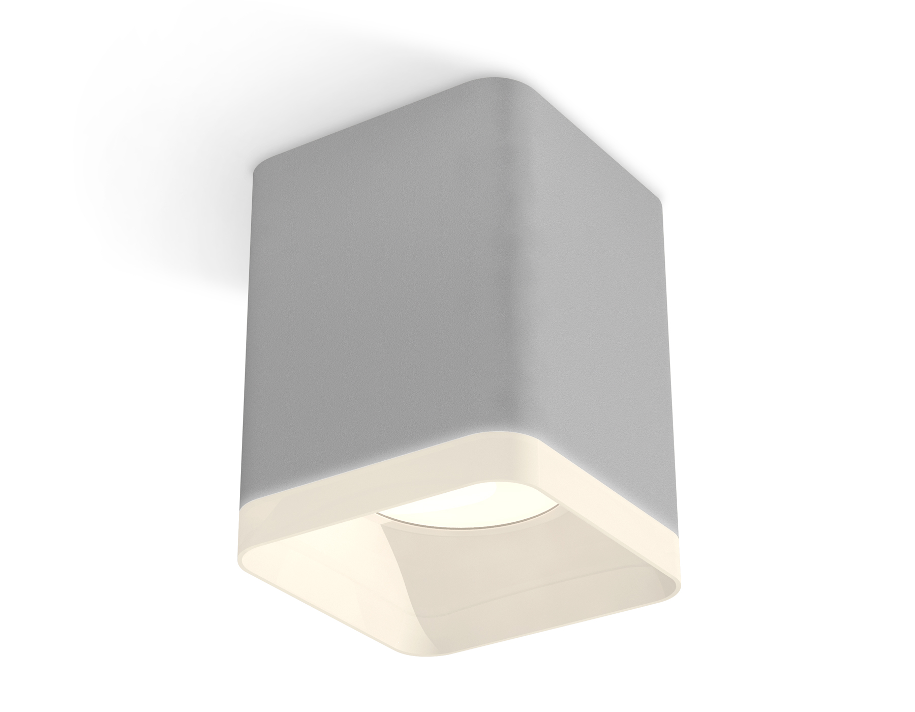 Комплект накладного светильника с акрилом XS7814010 SGR/FR серый песок/белый матовый MR16 GU5.3 (C7814, N7755)