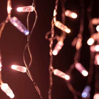 Светодиодная гирлянда ARD-EDGE-CLASSIC-2400x600-CLEAR-88LED-FLASH Rose Gold (230V, 6W) (Ardecoled, IP65) 031189